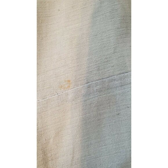 1970s Handmade Patchwork Quilt Blue White 82x85 Vintage Blue White - Picture 8 of 9